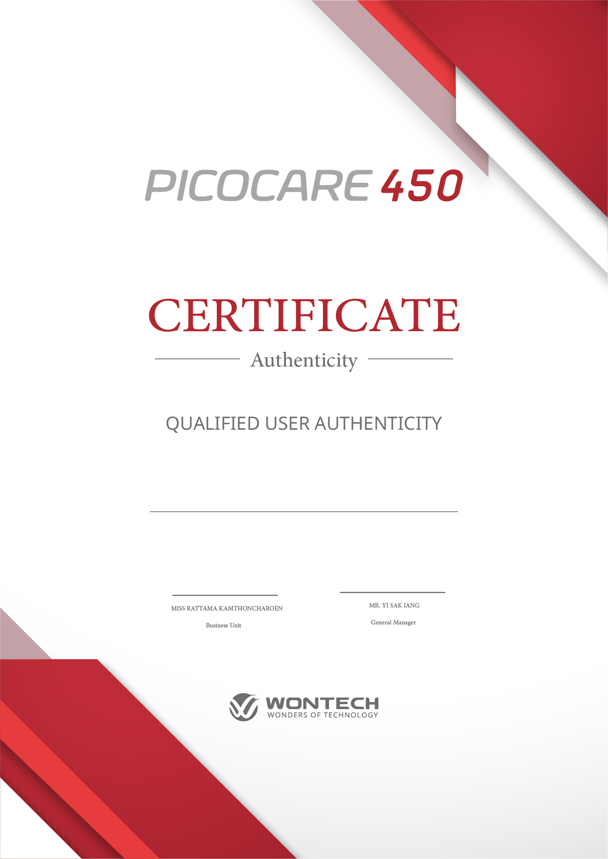 certification Wontech