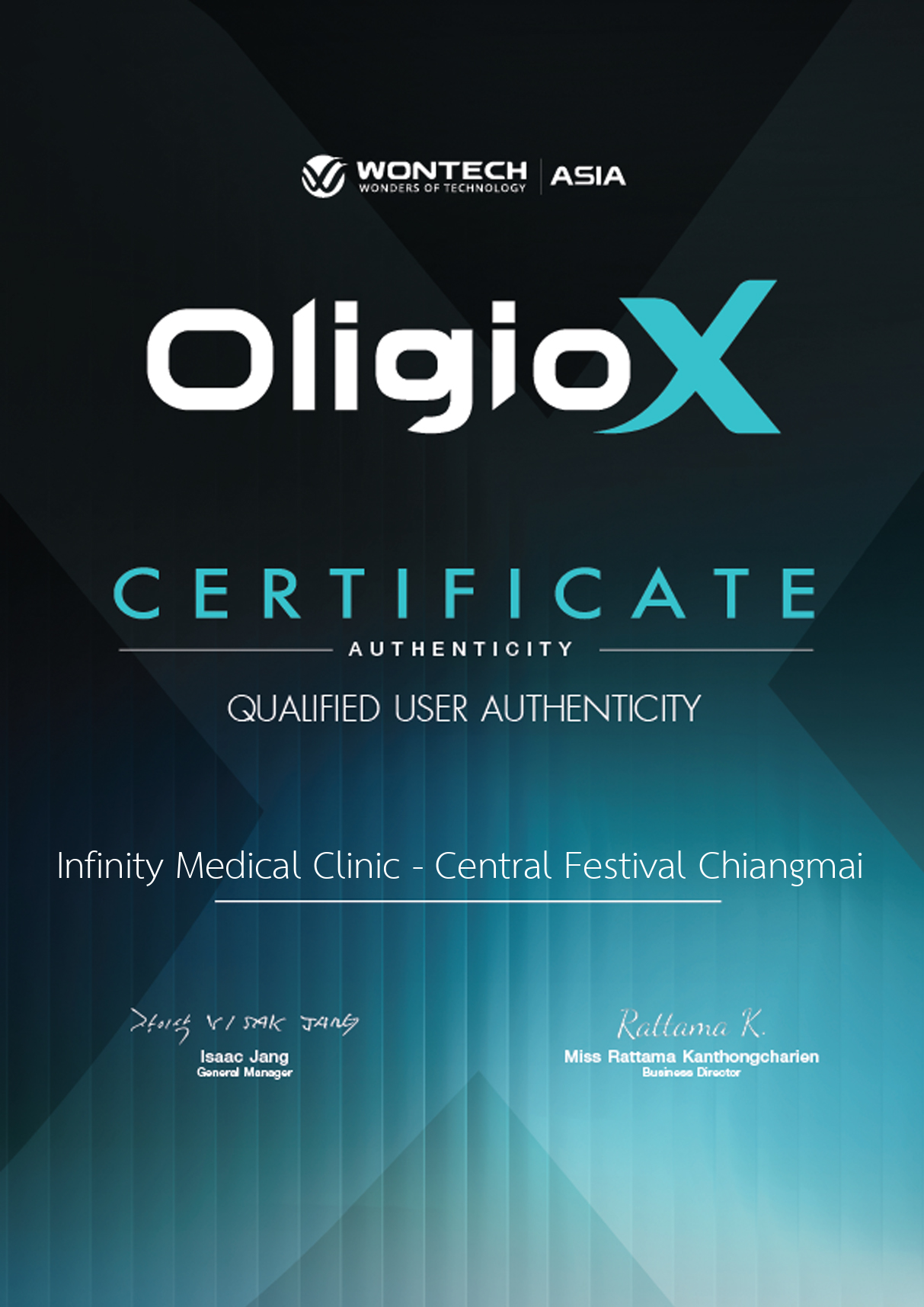 Certificate OligioX