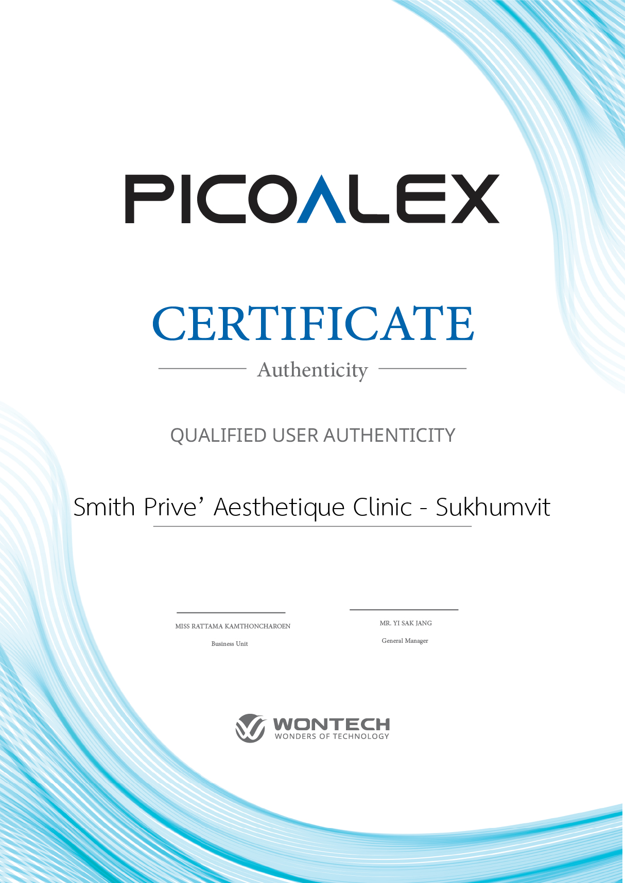 Certificate Picoalex
