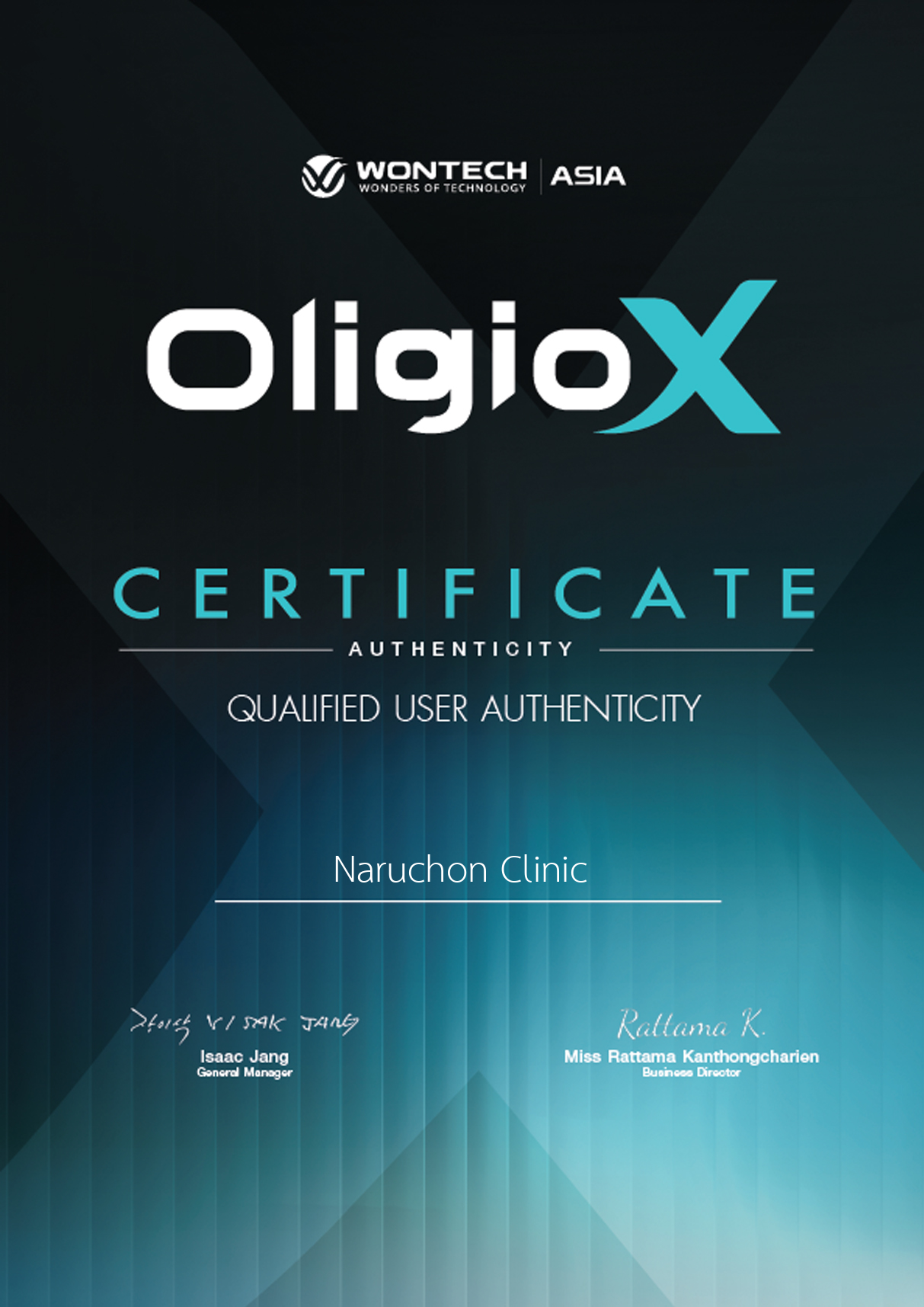 Certificate OligioX