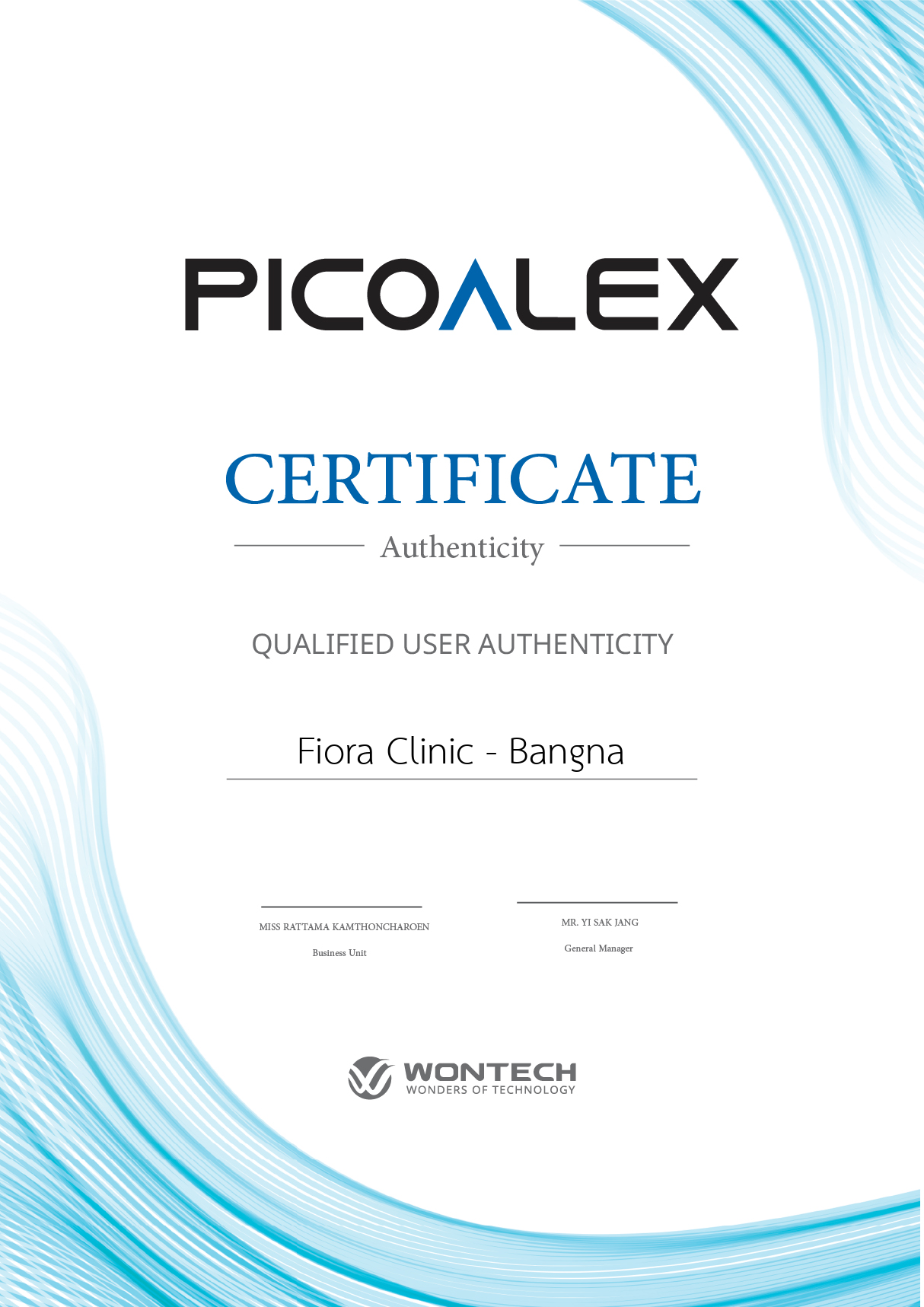 Certificate Picoalex